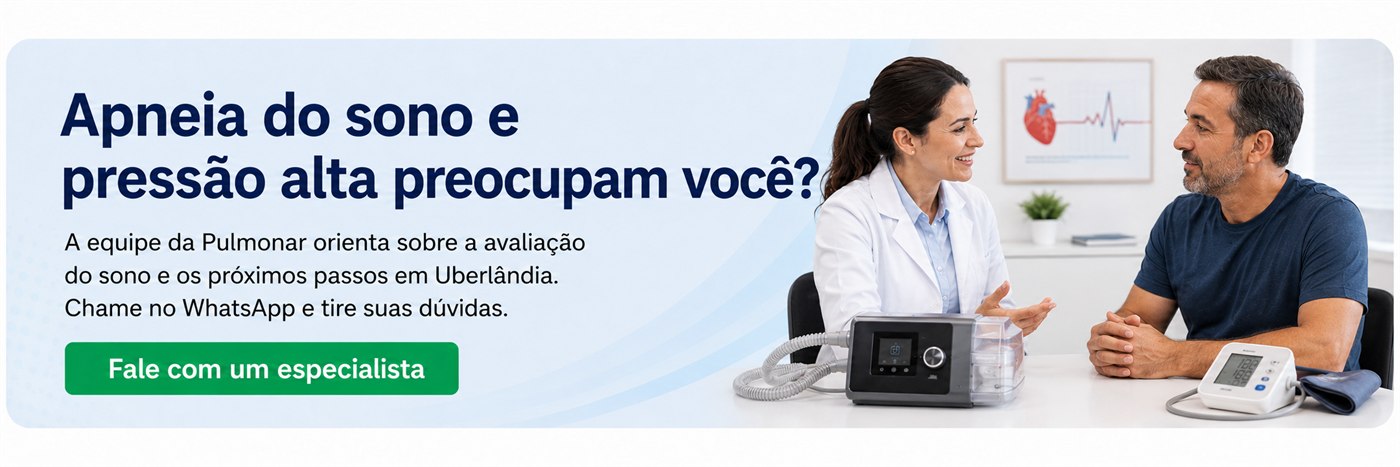 Apneia do sono e pressão alta preocupam você? Fale com um especialista da Pulmonar em Uberlândia