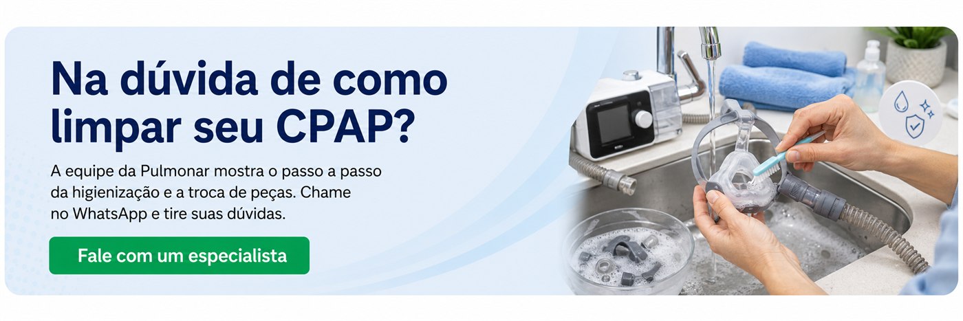 Na dúvida de como limpar seu CPAP? Fale com um especialista da Pulmonar em Uberlândia