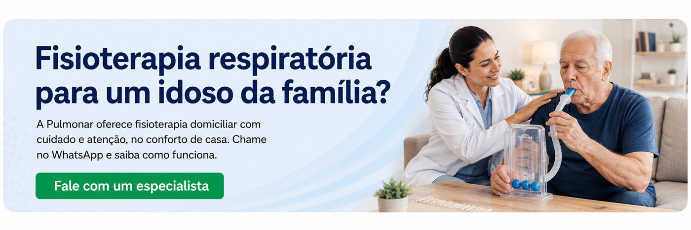 Fisioterapia respiratória para um idoso da família? Fale com um especialista da Pulmonar em Uberlândia